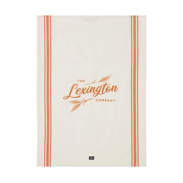 Lexington Organic Cotton kökshandduk 50×70 cm White-orange