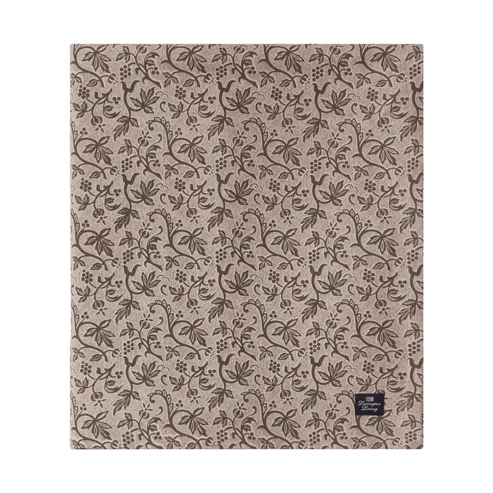 Printed Recycled Cotton bordsduk 150x250 cm, Light beige Lexington