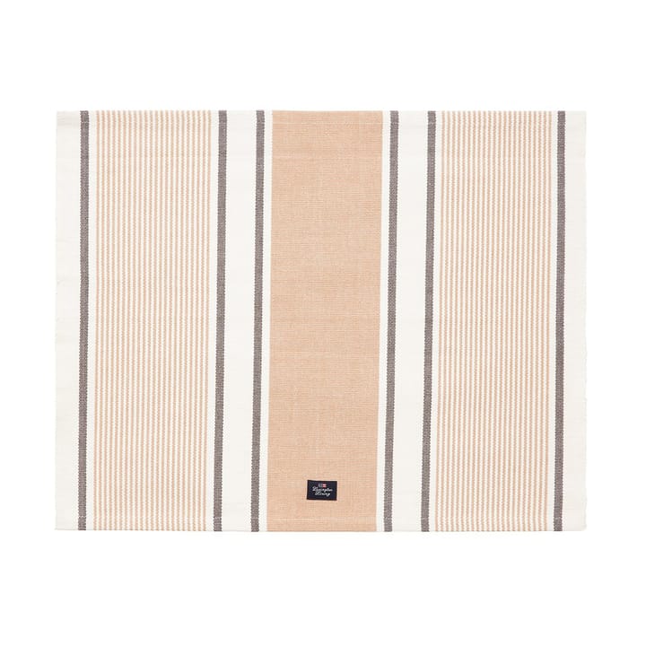 Striped Organic Cotton bordstablett 40x50 cm, Beige Lexington