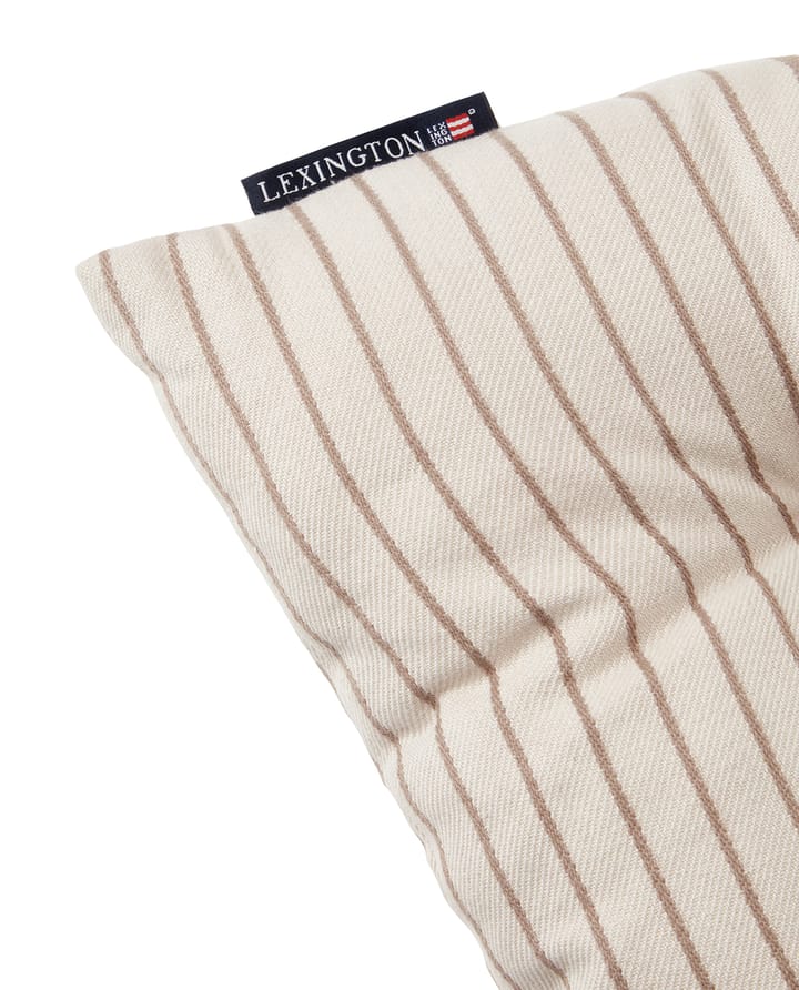 Striped Recycled Cotton sittdyna 40x40 cm, Beige Lexington