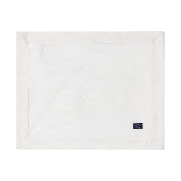 Lexington White jacquard cotton bordstablett 40×50 cm Vit