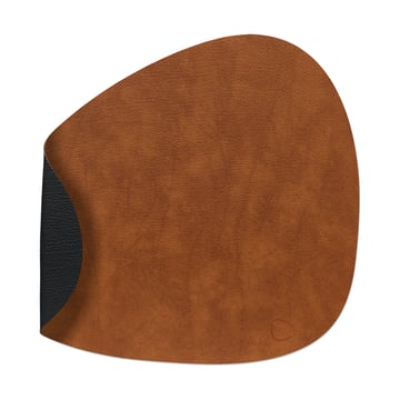 LIND DNA Bull bordstablett vändbar curve L 1 st Cognac-black