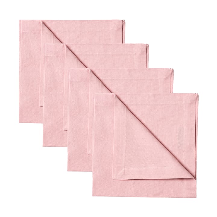 Robert servett 4-pack, Dammig rosa Linum