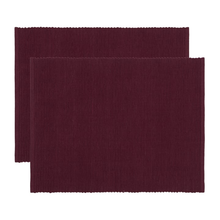 Uni bordstablett 35x46 cm 2-pack - Burgundyröd - Linum