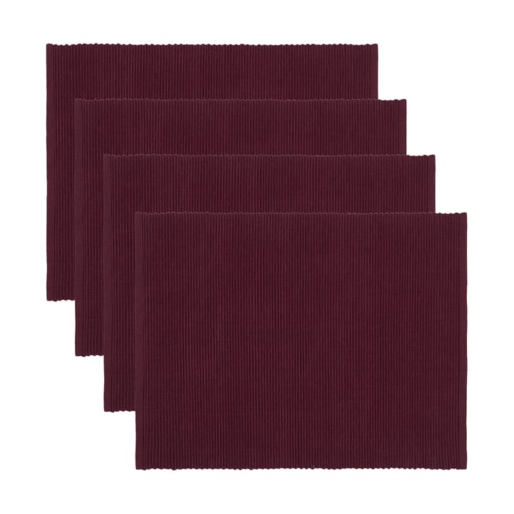 Uni bordstablett 35x46 cm 4-pack, Burgundyröd Linum