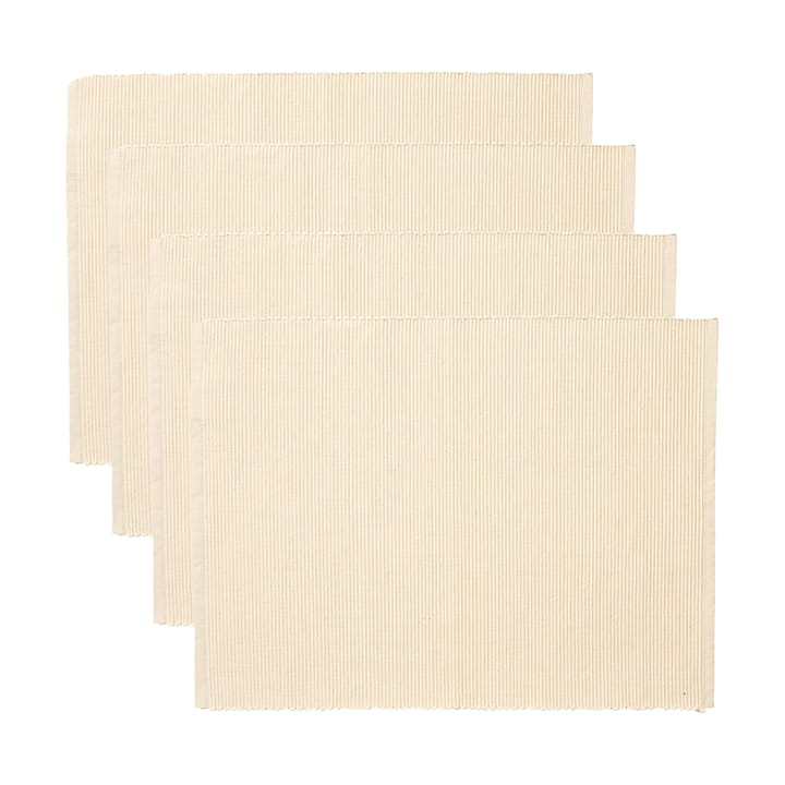 Uni bordstablett 35x46 cm 4-pack, Gräddig beige Linum