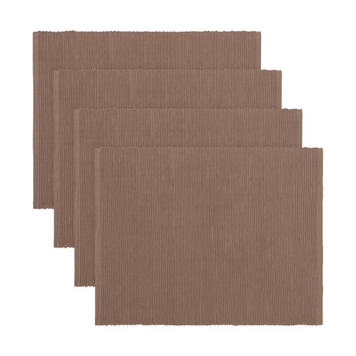 Uni bordstablett 35x46 cm 4-pack, Mörk mullvadsbrun Linum