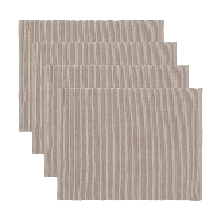 Uni bordstablett 35x46 cm 4-pack - Mullvadsbrun - Linum