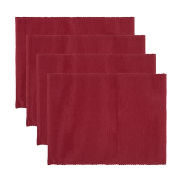 Linum Uni bordstablett 35×46 cm 4-pack Röd