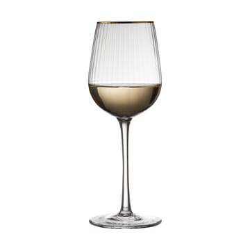 Palermo Gold vitvinsglas 30 cl 4-pack - Klar-guld - Lyngby Glas