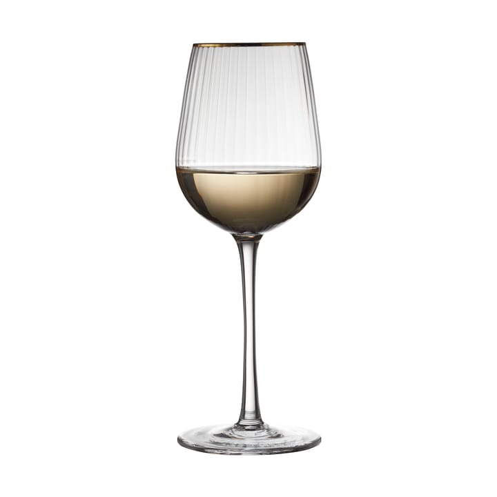 Palermo Gold vitvinsglas 30 cl 4-pack, Klar-guld Lyngby Glas