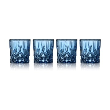 Lyngby Glas Sorrento shotglas 4 cl 4-pack Blå
