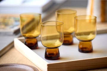 Sorrento vattenglas 30 cl 4-pack - Amber - Lyngby Glas