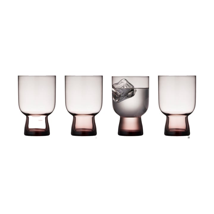 Sorrento vattenglas 30 cl 4-pack, Pink Lyngby Glas