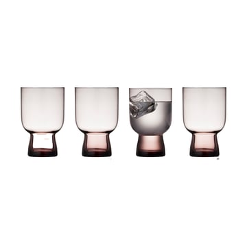 Lyngby Glas Sorrento vattenglas 30 cl 4-pack Pink