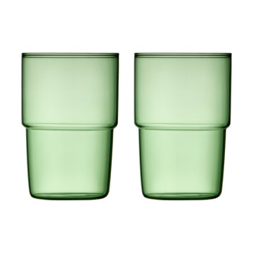 Lyngby Glas Torino dricksglas 40 cl 2-pack Green