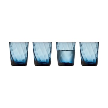 Lyngby Glas Vienna vattenglas 30 cl 4-pack Blue