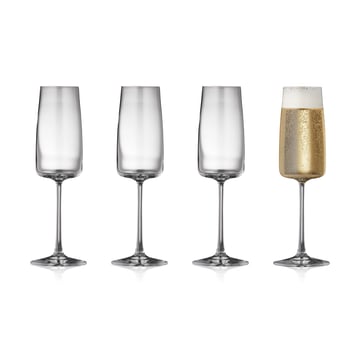 Lyngby Glas Zero champagneglas 30 cl 4-pack Kristall