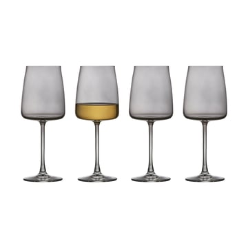 Lyngby Glas Zero vitvinsglas 43 cl 4-pack Smoke