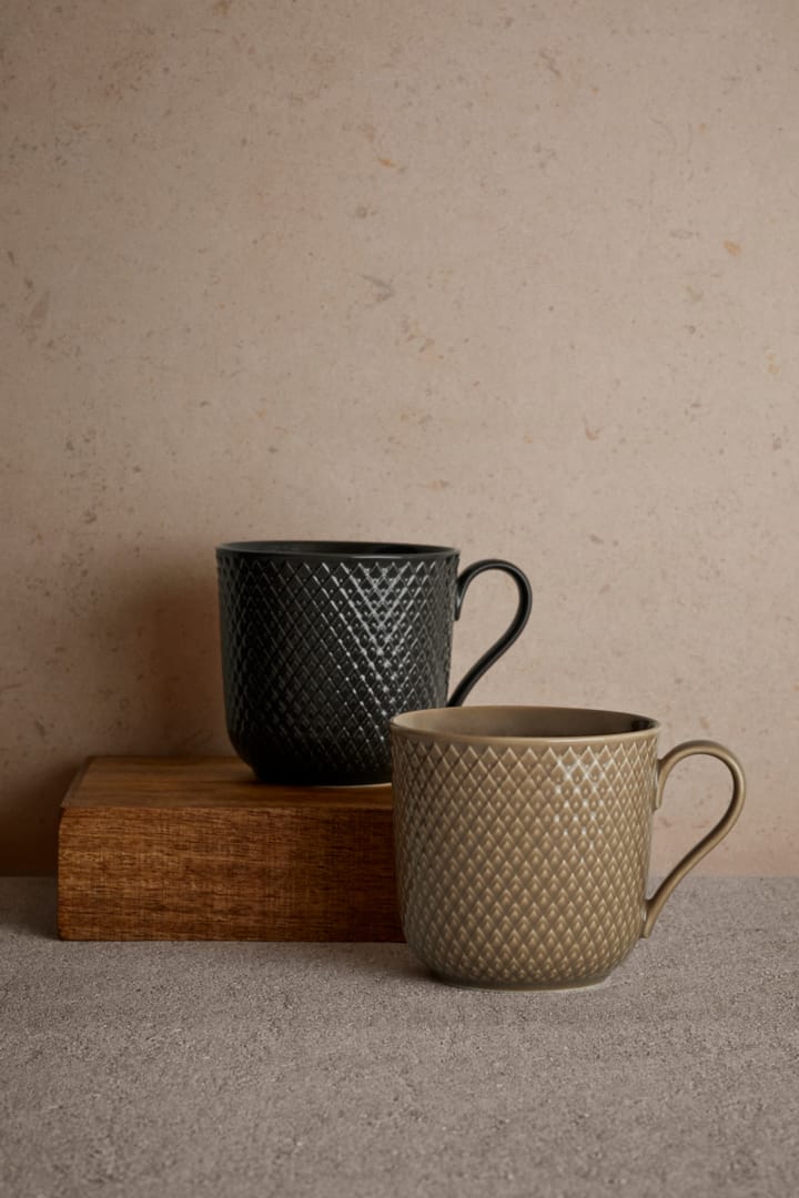 Rhombe Earth mugg 39 cl, Slate Lyngby Porcelæn