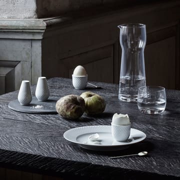 Rhombe salt & pepparset - Vit - Lyngby Porcelæn