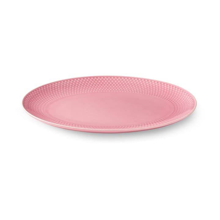 Rhombe serveringsfat ovalt 21,5x28,5 cm, Rosa Lyngby Porcelæn