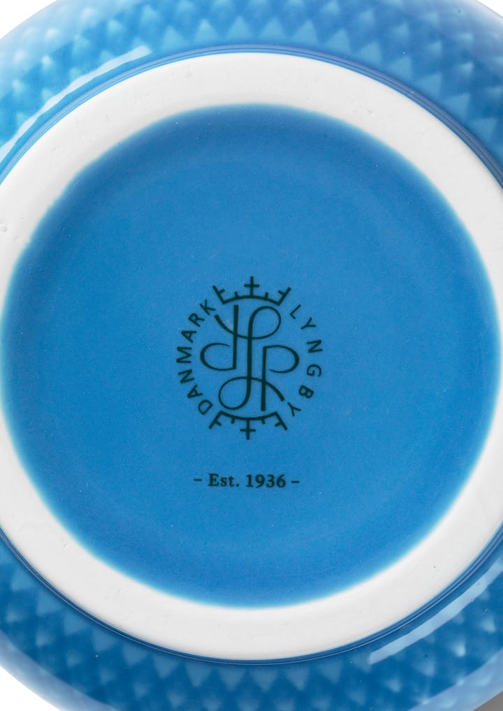 Rhombe vas 20 cm, Blå Lyngby Porcelæn