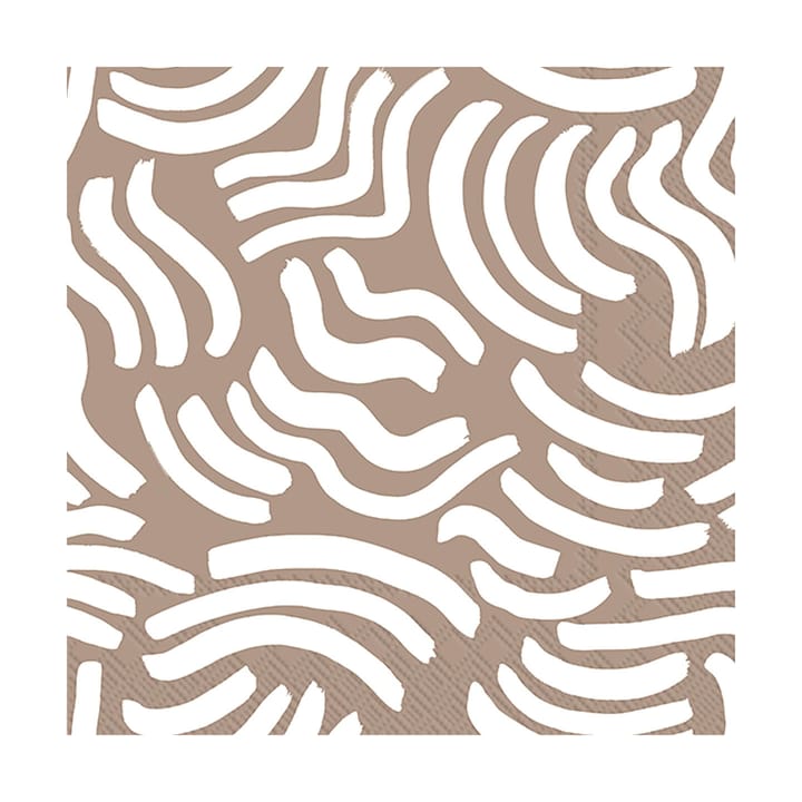 Hyräily servett 33x33 cm 20-pack, Light Brown Marimekko