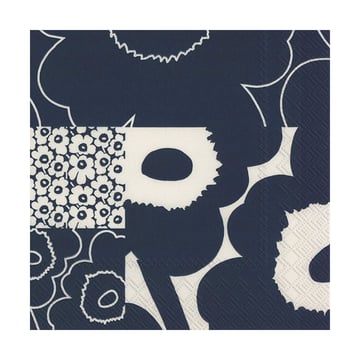 Marimekko Kollaasi servett 33×33 cm 20-pack Dark Blue