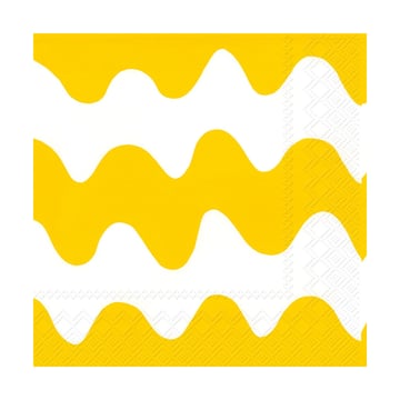 Marimekko Lokki servett 33×33 cm 20-pack Light yellow