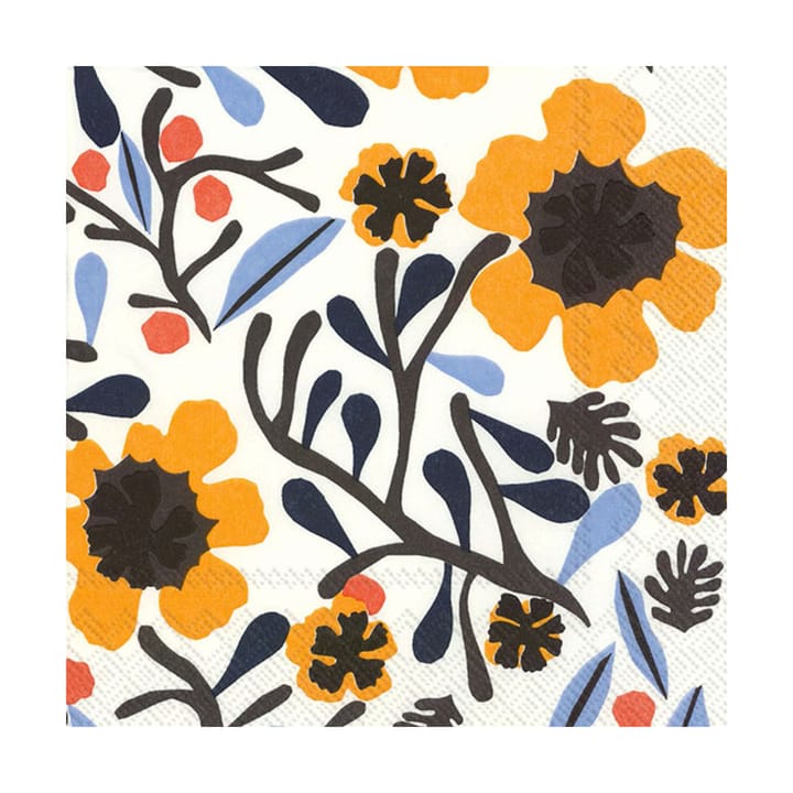 Mykerö servett 33x33 cm 20-pack, White-yellow Marimekko