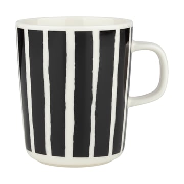 Marimekko Oiva Piccolo mugg 25 cl White-black