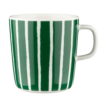 Marimekko Oiva Piccolo mugg 40 cl Green-White