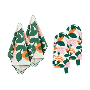 Marimekko Pieni green green textilset 4 delar Grön-orange