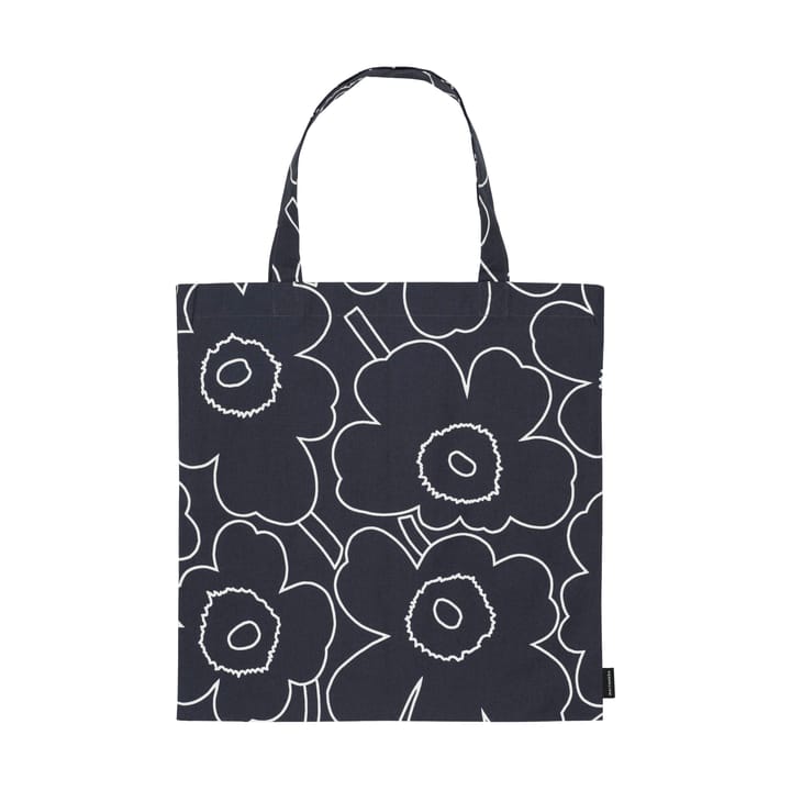 Pieni Piirto Unikko väska 44x43 cm, Black-white Marimekko