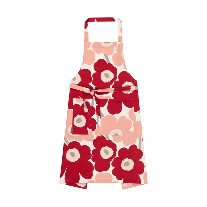 Pieni Unikko förkläde - Cotton-dark cherry-rosa - Marimekko