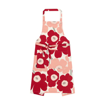 Marimekko Pieni Unikko förkläde Cotton-dark cherry-rosa