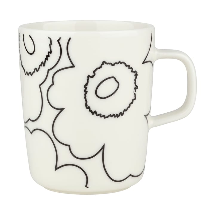 Piirto Unikko mugg 2,5 dl, White-black Marimekko