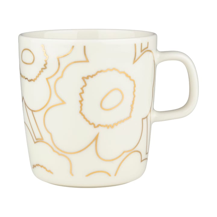 Piirto Unikko mugg 4 dl - White-gold - Marimekko