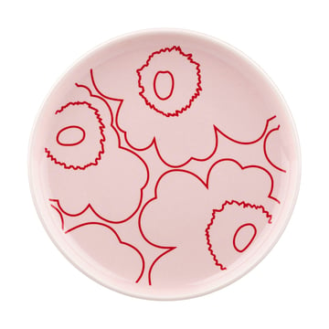 Marimekko Piirto Unikko Oiva tallrik Ø13,5 cm Rosa