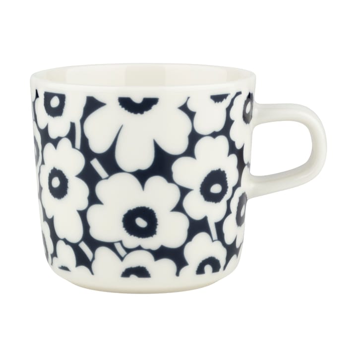 Pikkuinen Unikko kaffekopp 20 cl, Dark blue-white Marimekko