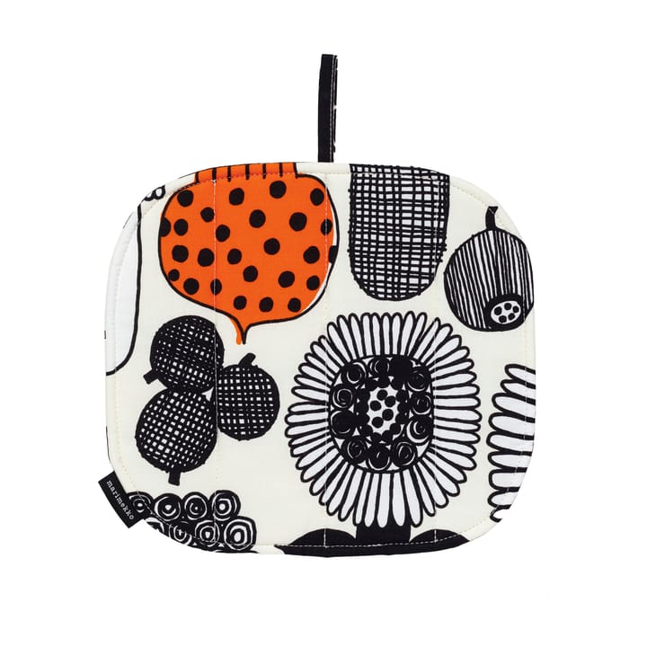 Puutarhurin parhaat tehuva, White-black-orange Marimekko