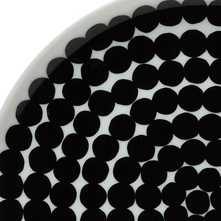 Räsymatto tallrik 20 cm, 6-pack svart-vit Marimekko