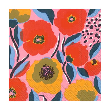 Marimekko Rosarium servett 33×33 cm 20-pack Rose