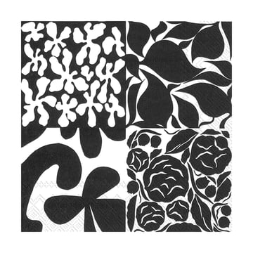 Marimekko Ruudut servett 33×33 cm 20-pack Black