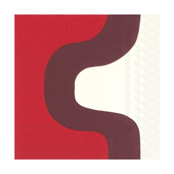 Seireeni servett 33x33 cm 20-pack - Dark red - Marimekko