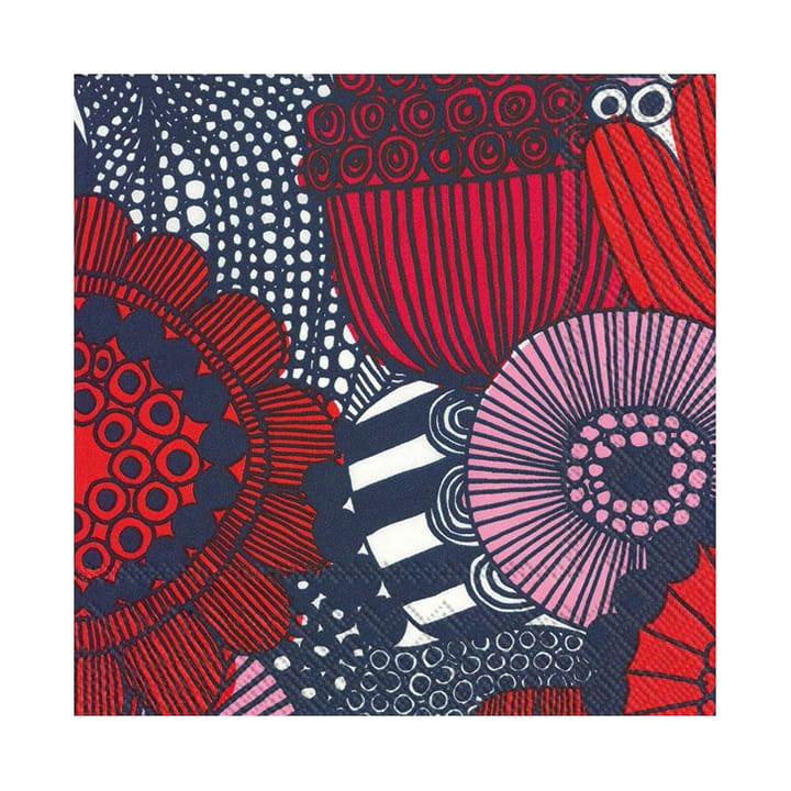 Siirtolapuutarha servett 33x33 cm 20-pack, Rosa Marimekko