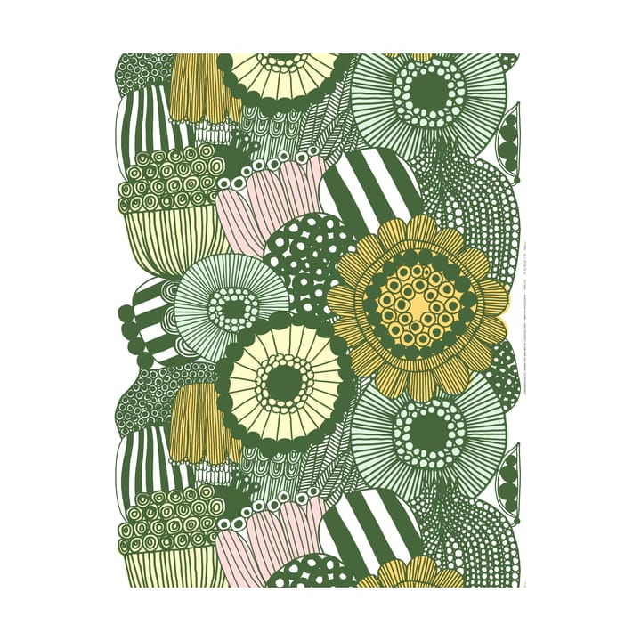 Siirtolapuutarha vaxduk - White-green-light yellow-orange - Marimekko