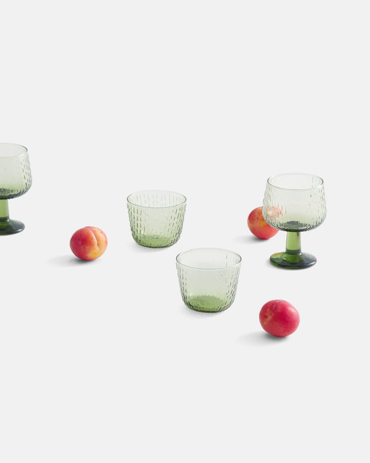 Syksy dricksglas 2 dl 2-pack, Olive Marimekko