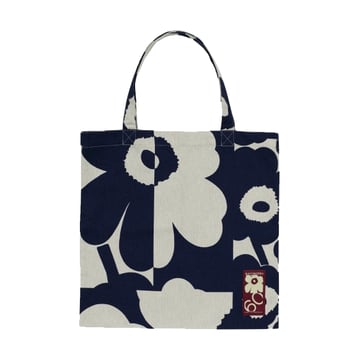 Marimekko Unikko kollaasi väska 44×43 cm Linen-dark blue